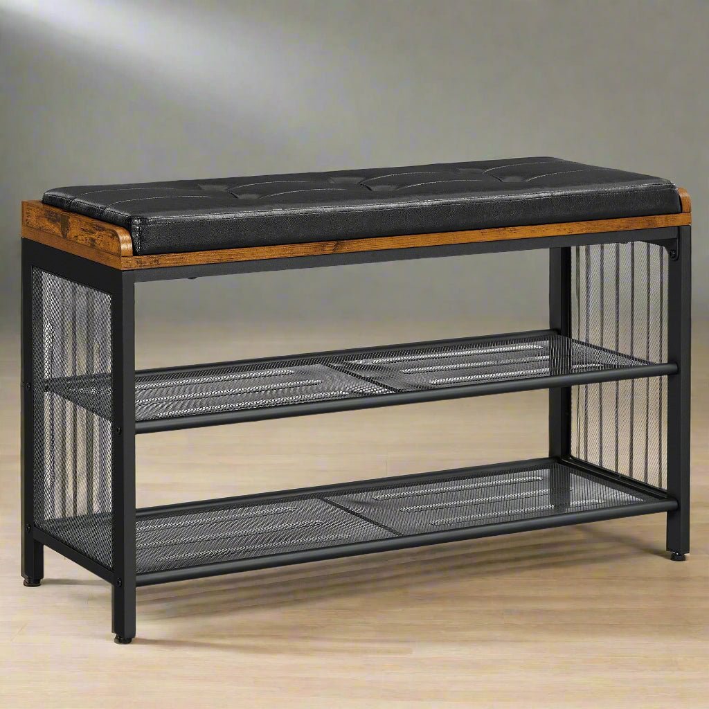 banc à chaussures maille en métal