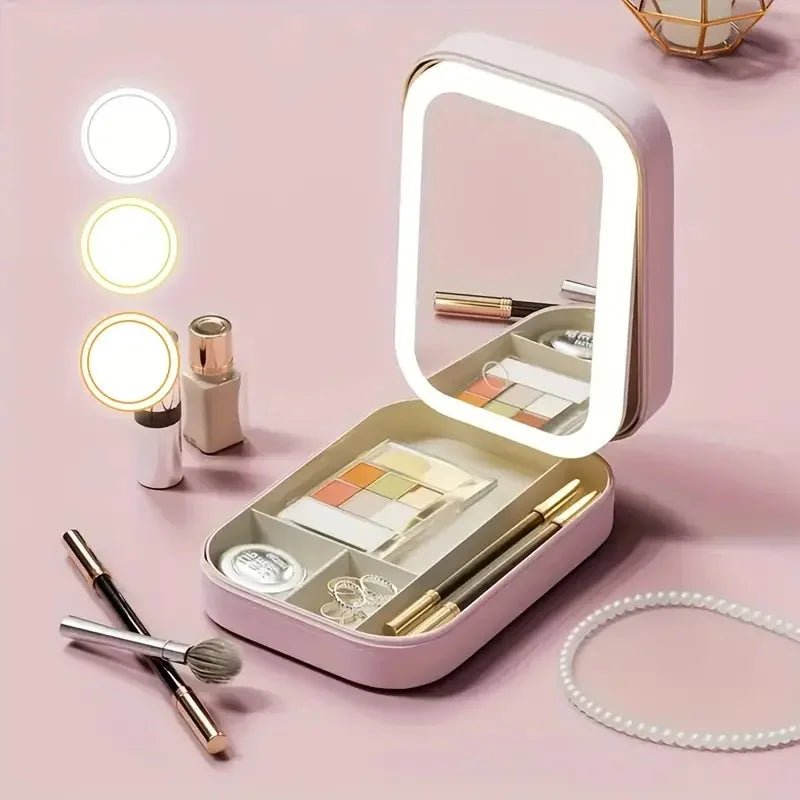 boite à rangement maquillage miroir