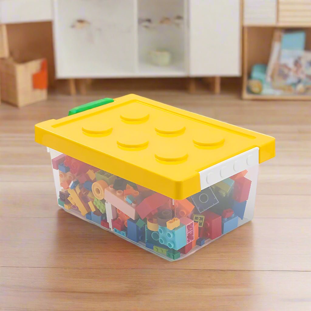 boite rangement plastique briques construction chambre enfant