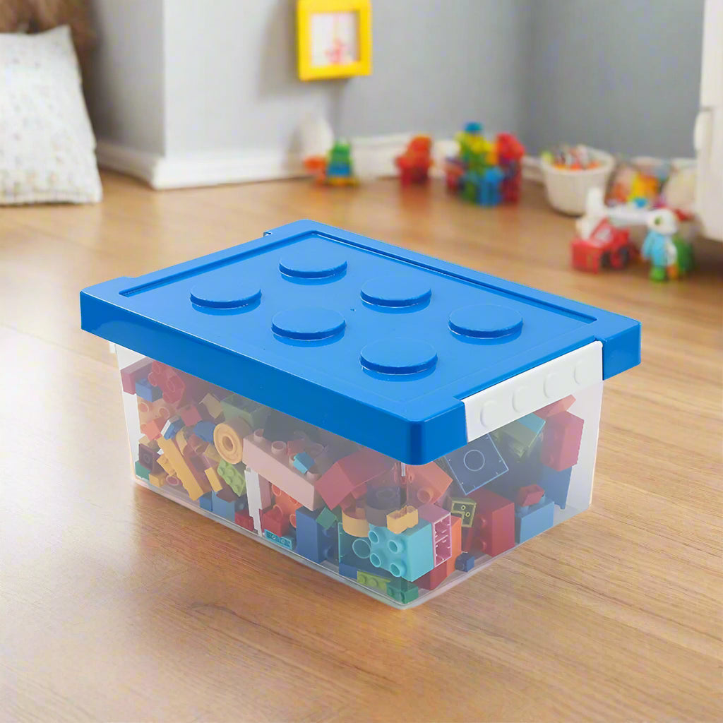 boite rangement plastique briques construction chambre enfant