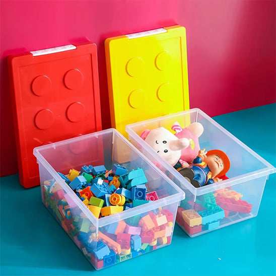 boite rangement plastique briques construction chambre