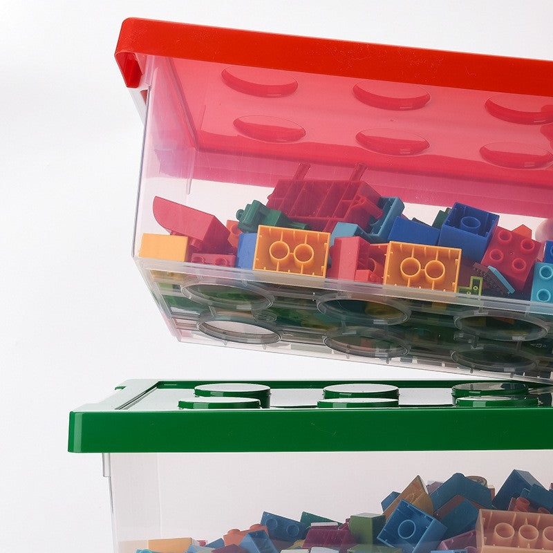 boite rangement plastique briques construction empilables