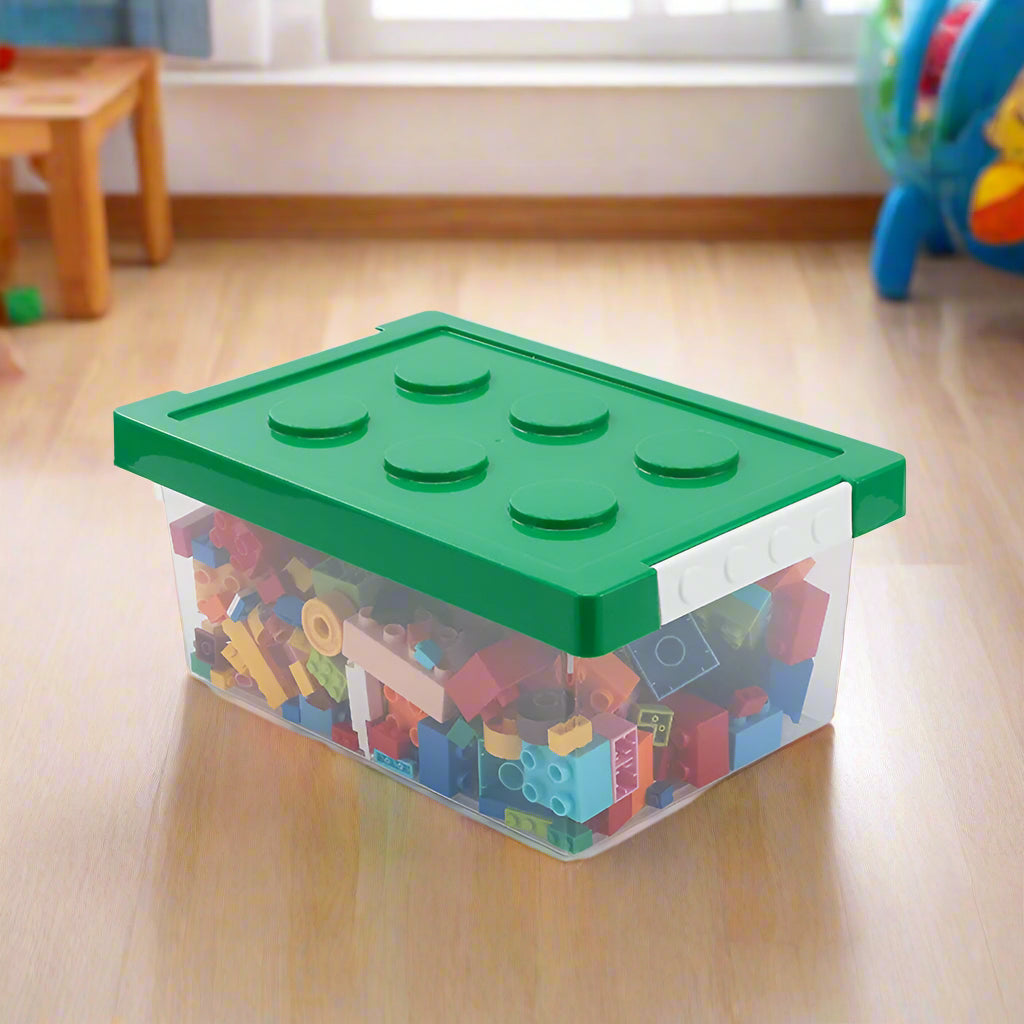 boite rangement plastique briques construction chambre enfant