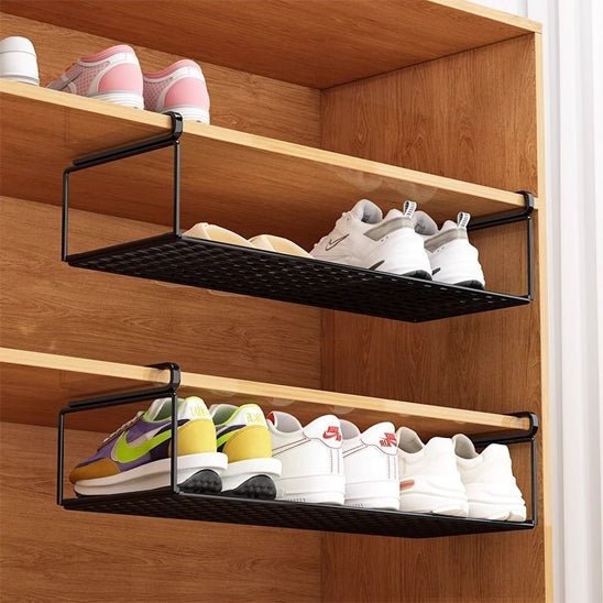 étagère à chaussures noir