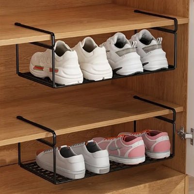 étagère à chaussures noir
