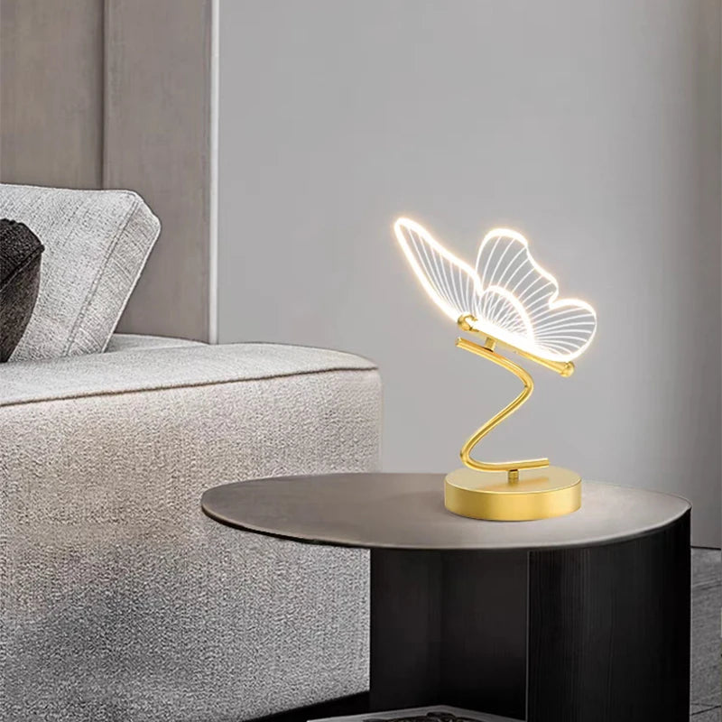 lampe de chevet papillon design