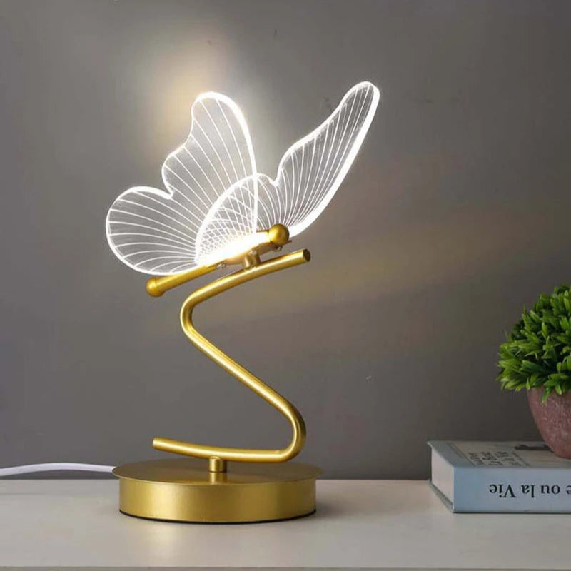 lampe de chevet papillon naturelle