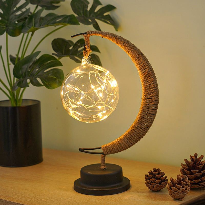 lampe de chevet quartier de lune commode