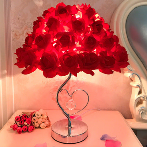 lampe de chevet rouge
