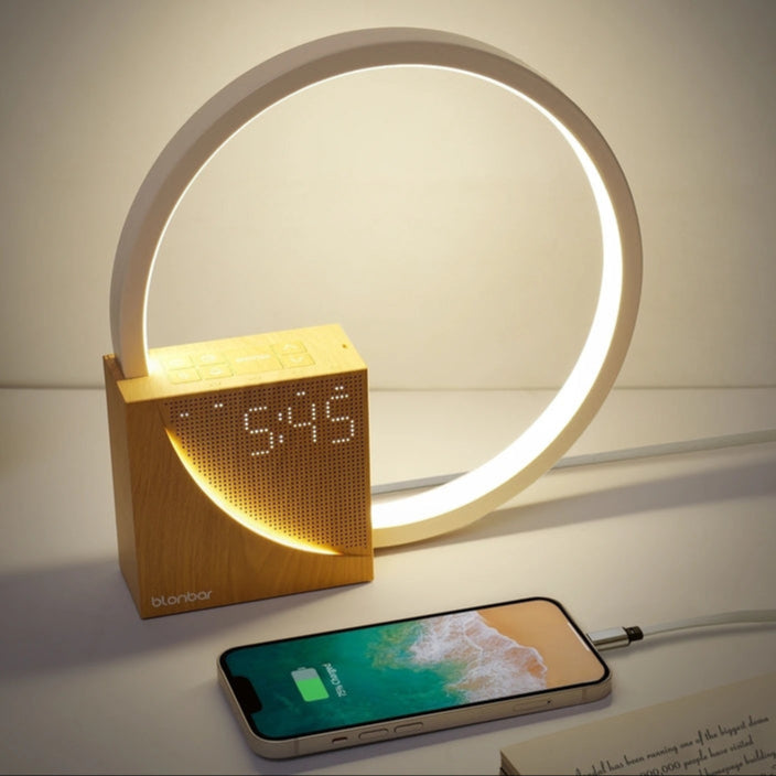 lampe de chevet tactile avec réveil matin