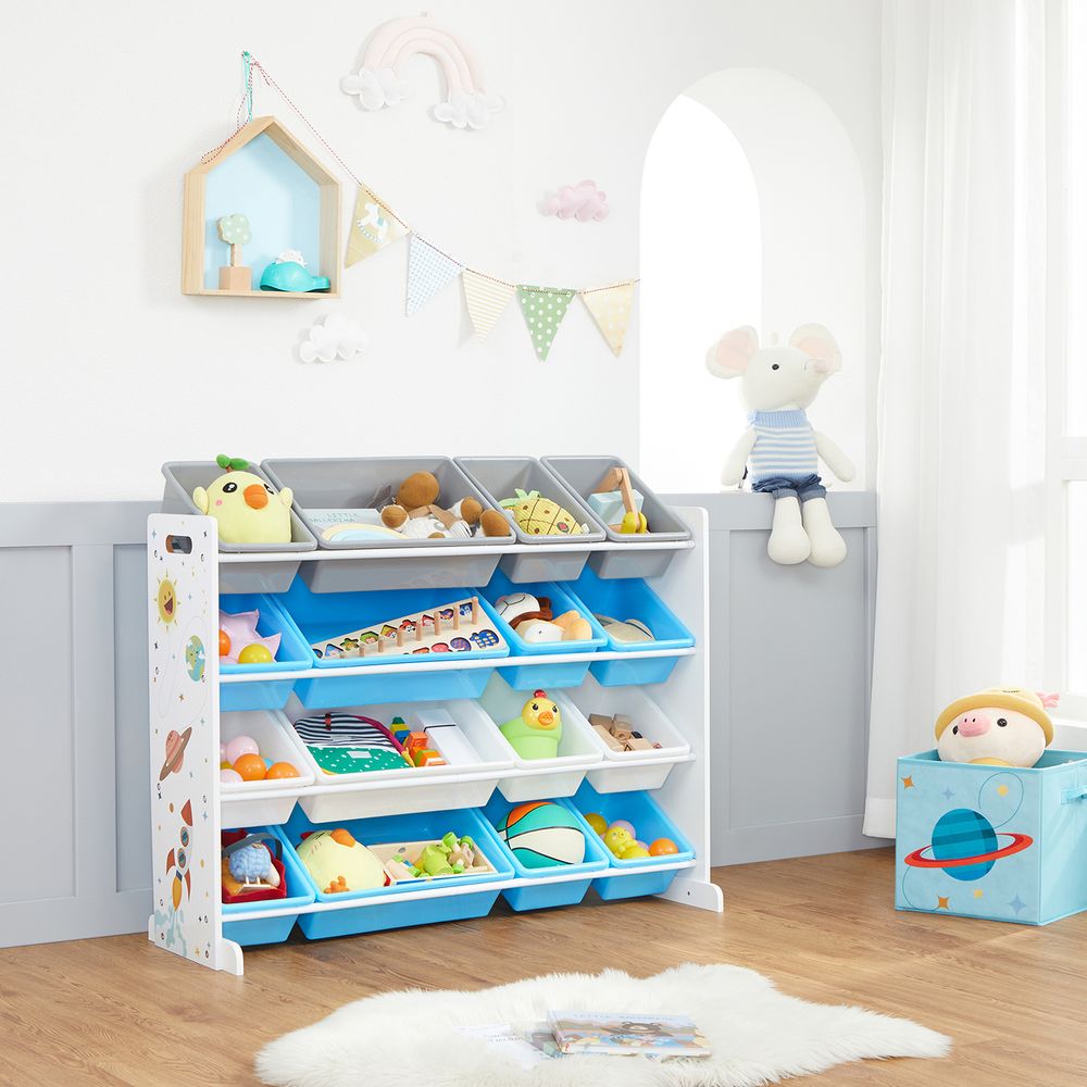 meuble rangement jouet bacs amovibles