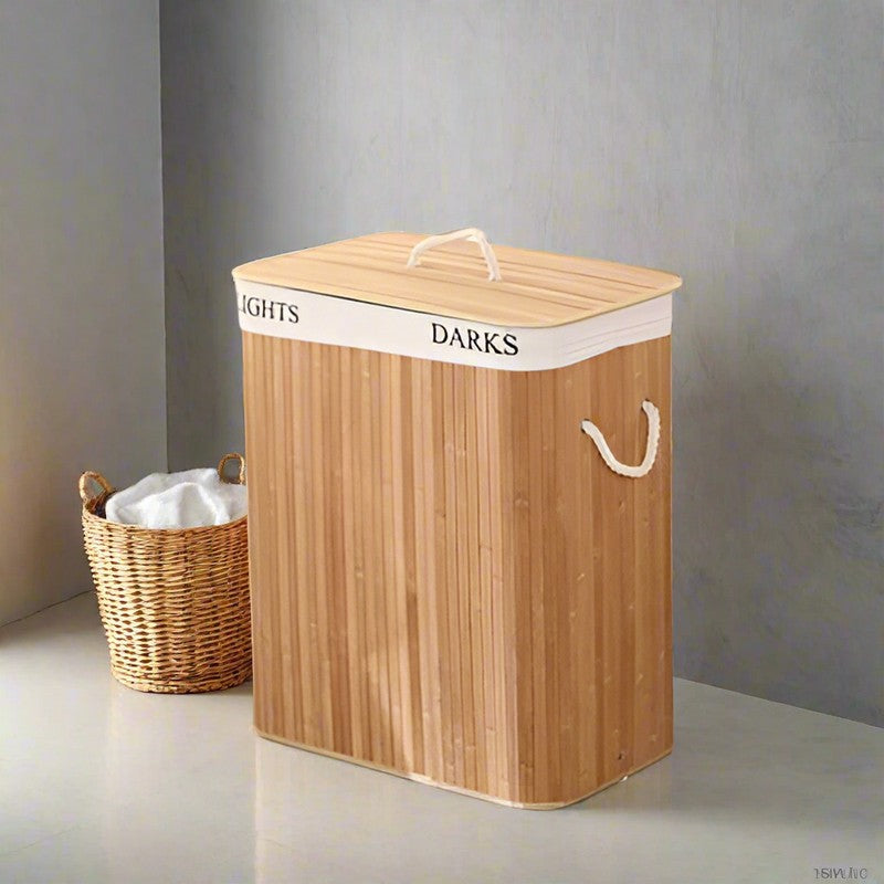 panier à linge en bambou design