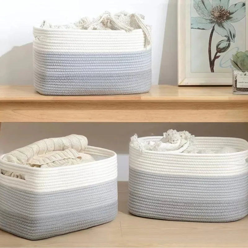 paniers de rangement vêtements couverture