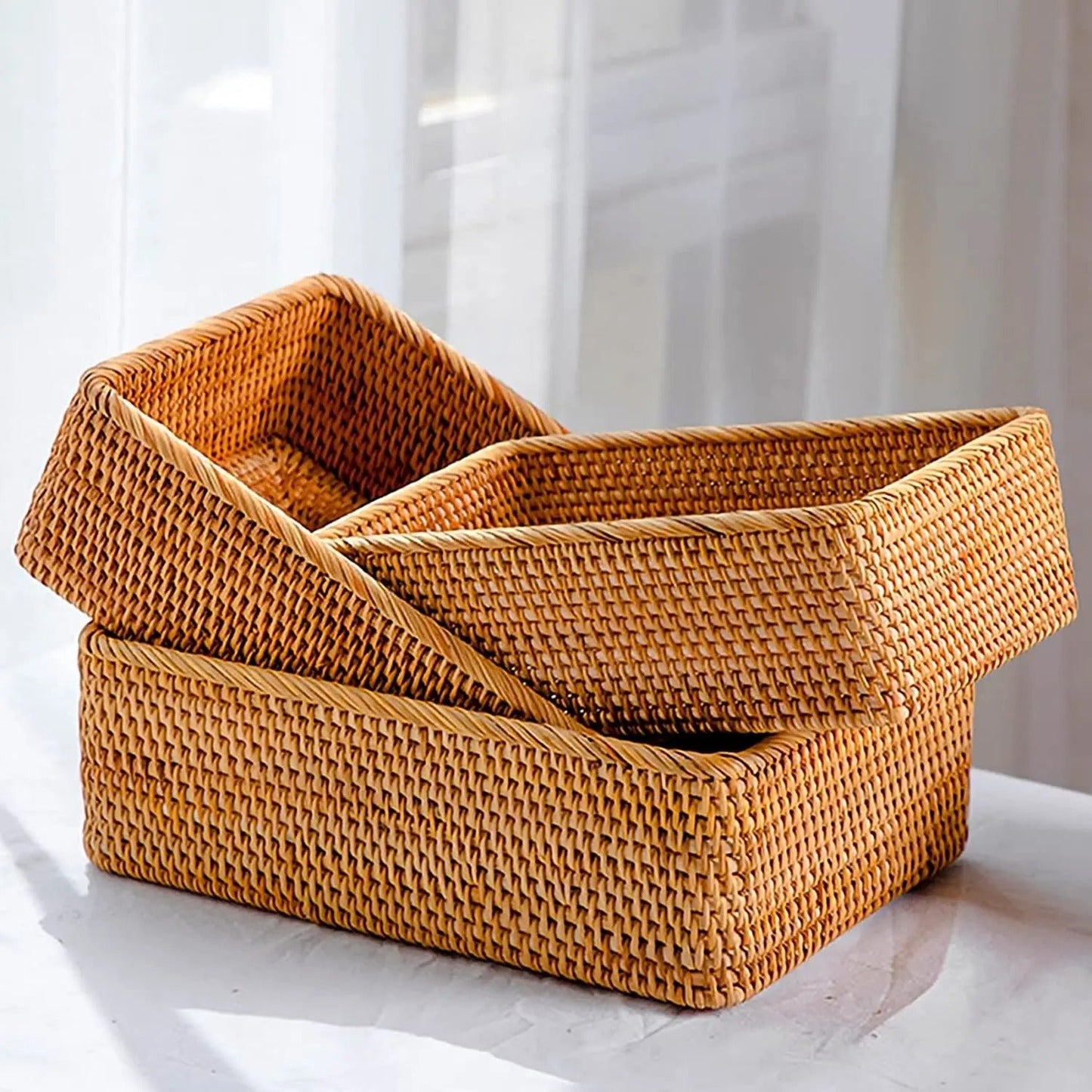 paniers en osier pour rangement polyvalents
