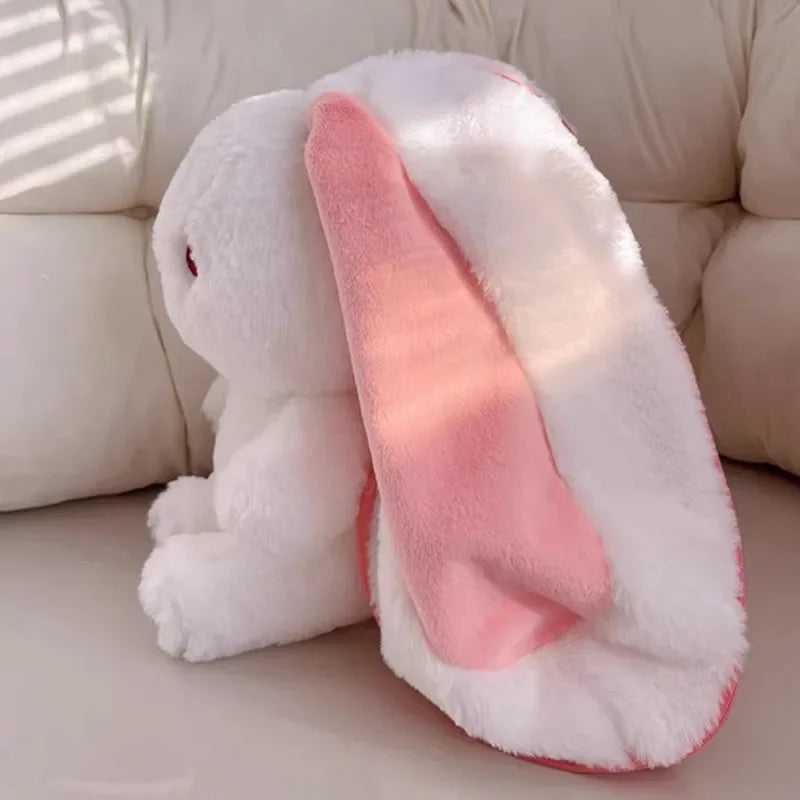 peluche lapin oreilles fraise