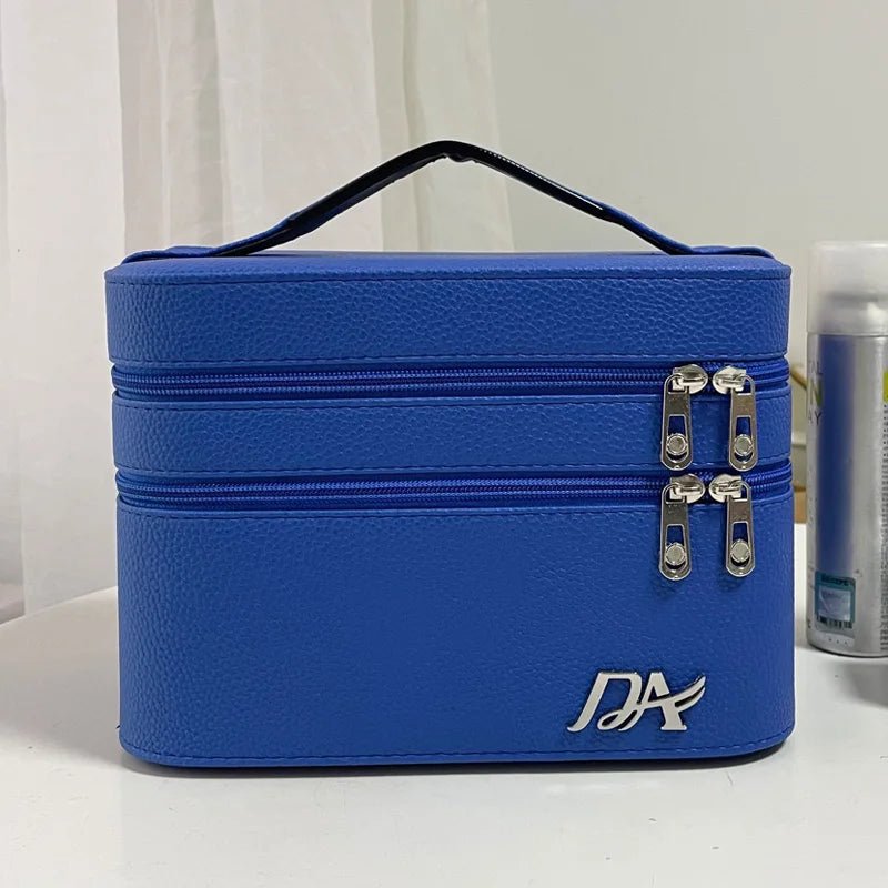 trousse de toilette femme bleu royal