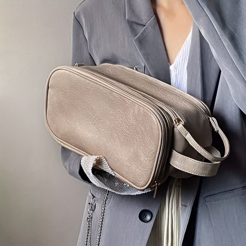 trousse de toilette femme cuir pu voyage