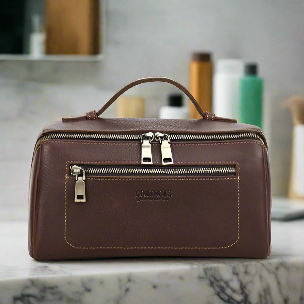 trousse de toilette homme durable