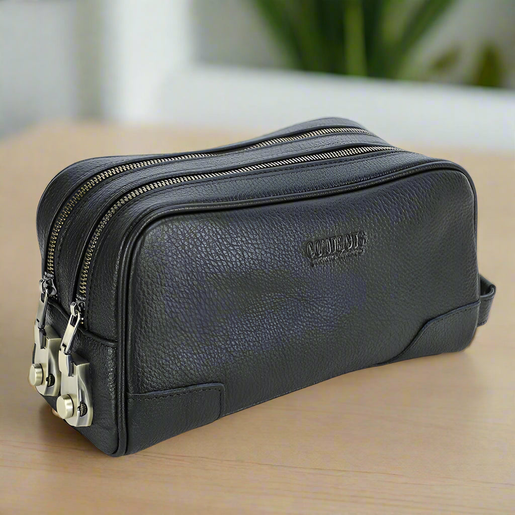 trousse de toilette homme noire