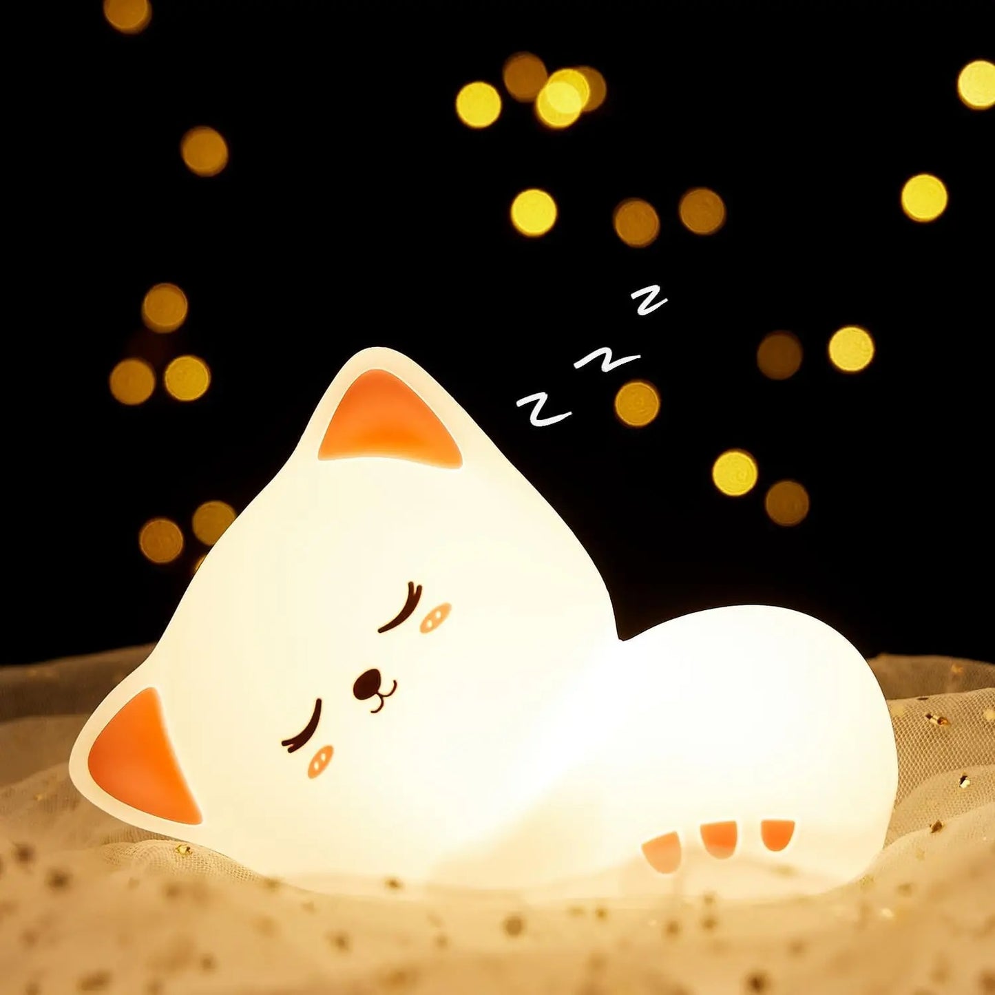 veilleuse bébé chat jolie