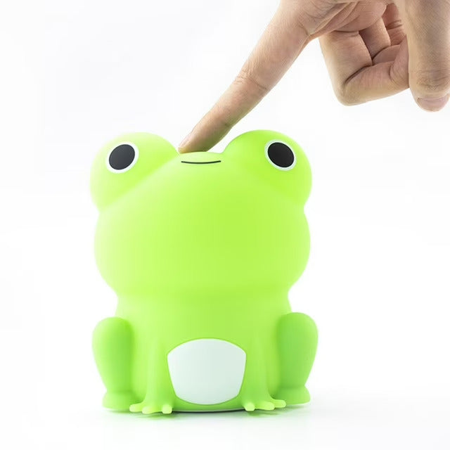 veilleuse bébé grenouille silicone