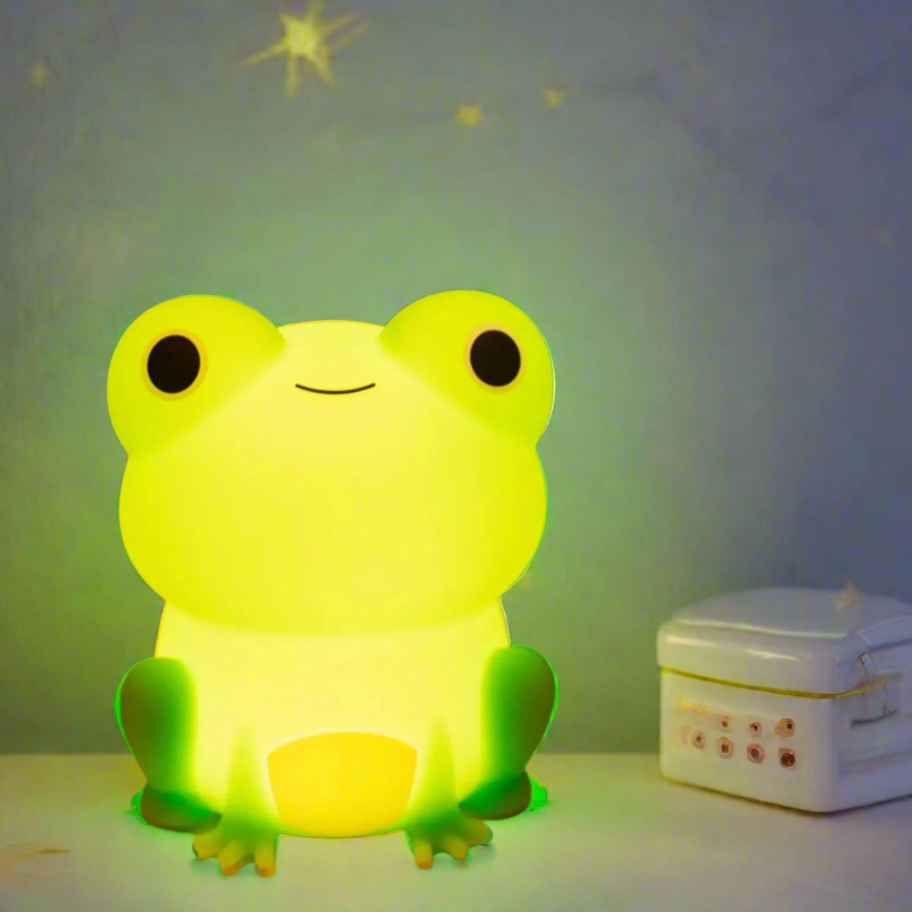 veilleuse bébé grenouille table chevet