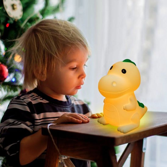 veilleuse enfant dinosaure silicone
