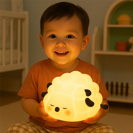 veilleuse enfant en forme de mouton