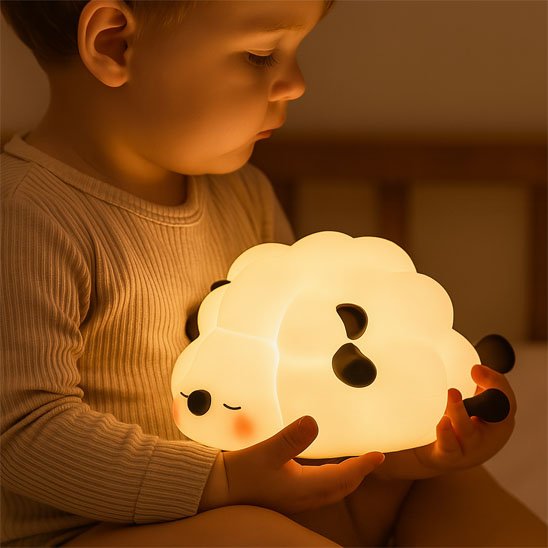 veilleuse enfant mouton silicone