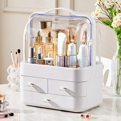 boite à rangement maquillage blanc coiffeuse