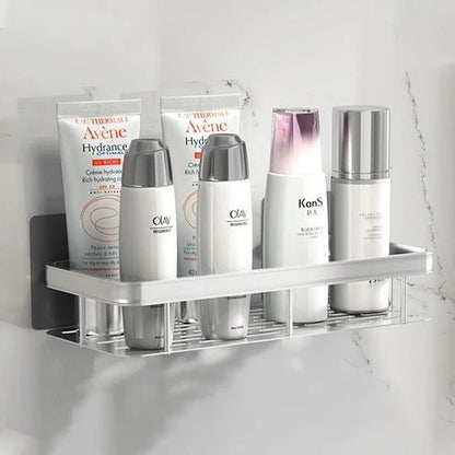 étagère murale pour salle de bain argent