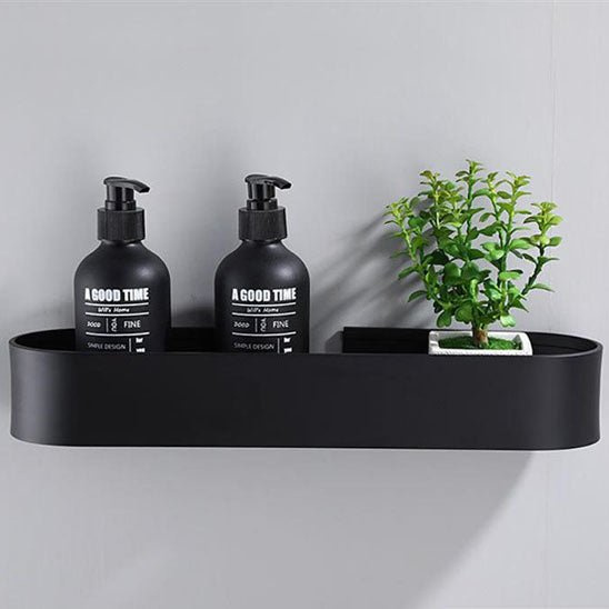 étagère murale pour salle de bain noire