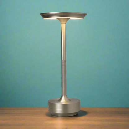 lampe de chevet design argent