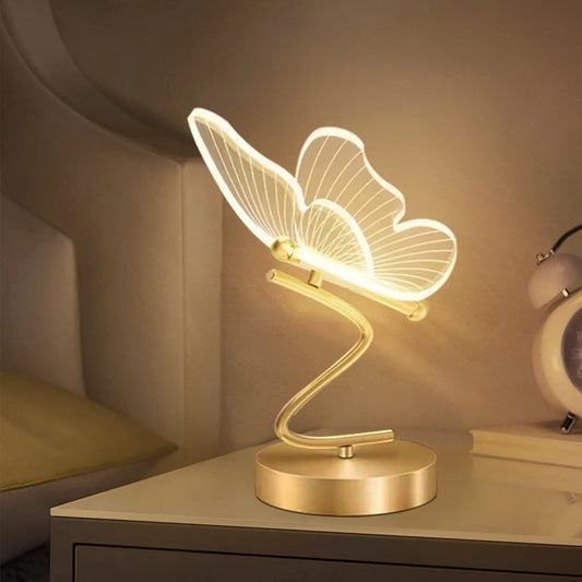 lampe de chevet papillon chambre