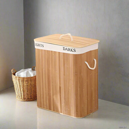 panier à linge en bambou design