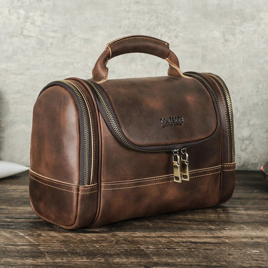 trousse de toilette homme cuir